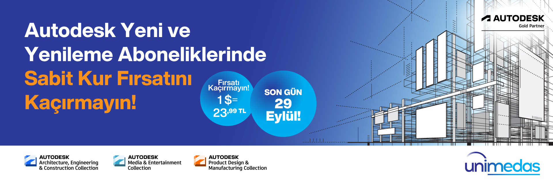 Autodesk Ürünlerinde Sabit Kur Kampanyası Fırsatı!