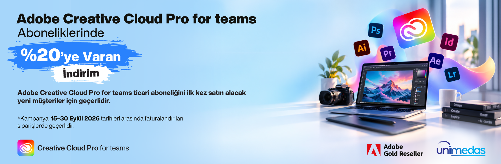Adobe Creative Cloud Pro for teams Aboneliklerinde %20’ye Varan İndirim!